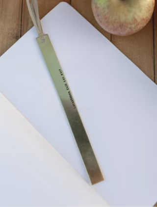 Custom Brass Bookmark