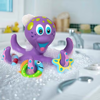 Floating Octopus Toy with 3 Hoopla Rings