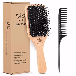 Urtheone Boar Bristle Paddle Hair Brush