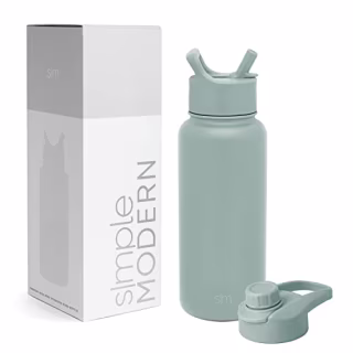 Simple Modern Water Bottle with Straw and Chug Lid
