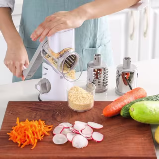 Geedel Rotary Kitchen Grater Mandoline Slicer