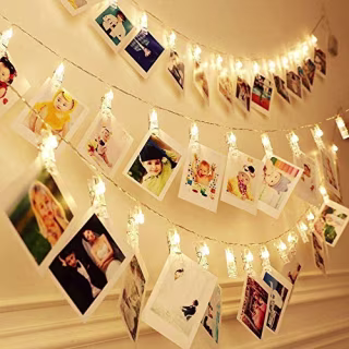 LED Photo Clip Copper String Lights
