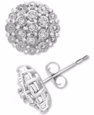 Diamond Cluster Earrings