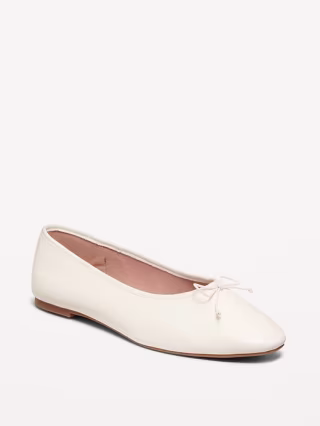 Old Navy Faux-Leather Ballet Flats