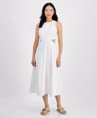 Women's Cutout Denim Dress, Exclusively at Macy's