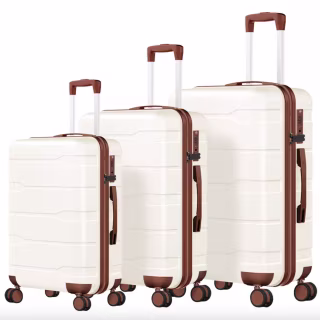 Hardside Checked Spinner Luggage Set (3 Piece)