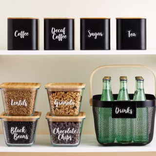 Cursive Pantry Labels