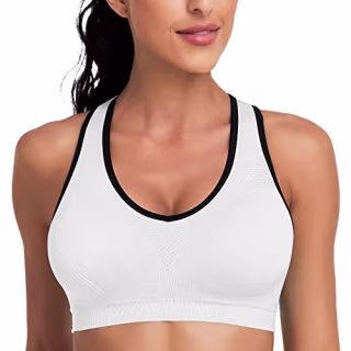 Racerback Sports Bras with Pads (Pack of 3)