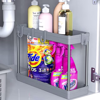 2-Tier Under Sink Organizer Storage Tray