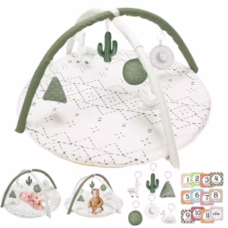Tummy Time Mat with Six Toys