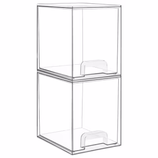 Vtopmart 7.6" H Clear Stackable Storage Drawers