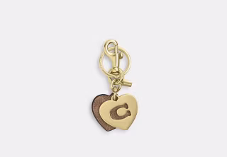 Hearts Key Ring In Signature Canvas