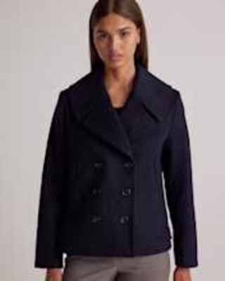 Italian Wool Short Peacoat