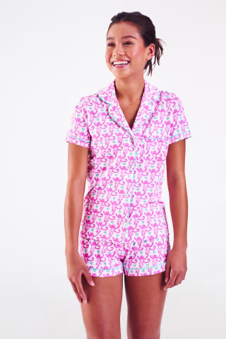 Lovely Monkey Polo Pajamas