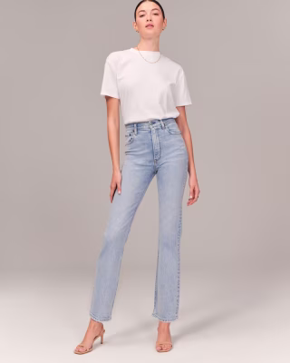Ultra High Rise Ankle Straight Jean