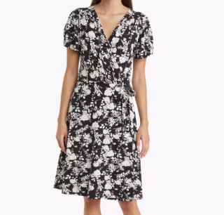 Faux Wrap Dress