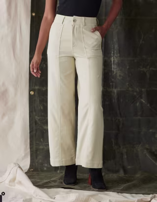 The Normal Brand Comfort Terry Wide Leg Crop Pant