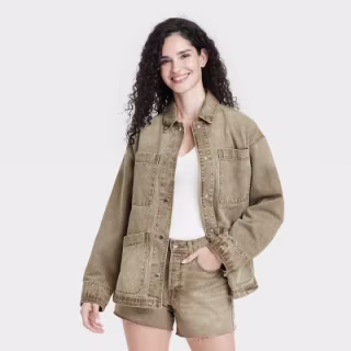 Women's Denim Chore Coat