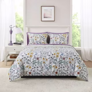 Mainstays 7-Piece Reversible Comforter Set with Sheets