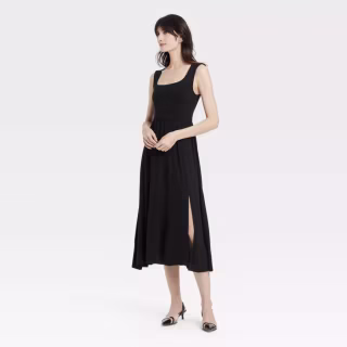 Knit Ballet Midi Shift Dress