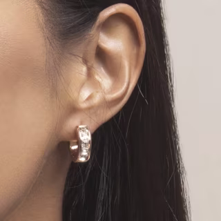 Cate & Chloe Giselle 18k Rose Gold Plated Hoop Earrings