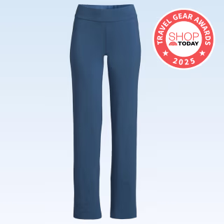 Lands' End Starfish Mid Rise Straight Leg Pants