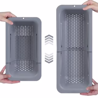 Over the Sink Colander Strainer Basket