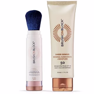 Brush on Block Sheer Genius Mineral Sunscreen + Moisture SPF 50