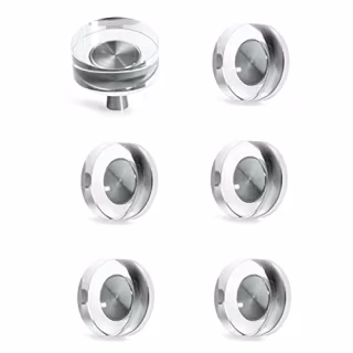 6-Pack Glass Crystal Knobs