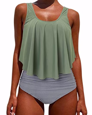 Ruffle Two-Piece Tankini