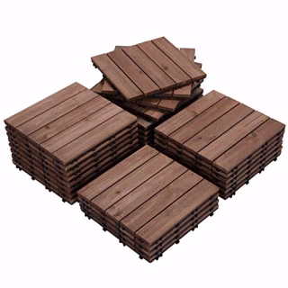 Yaheetech Interlocking Patio Deck Tiles