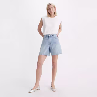 High Rise Baggy Shorts