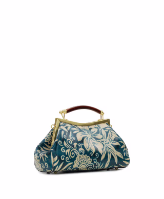 Patricia Nash Kelmscott Frame Satchel Greek Floral Print