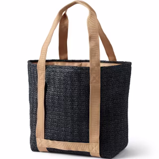 Lands’ End Straw Tote Bag