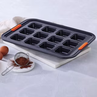 Non-stick Metal Bakeware 12-Cup Brownie Pan
