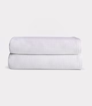Cozy Earth Waffle Bath Towels (Set of 2)