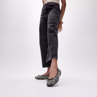 Delicato Tow-Tone Woven Ballerinas
