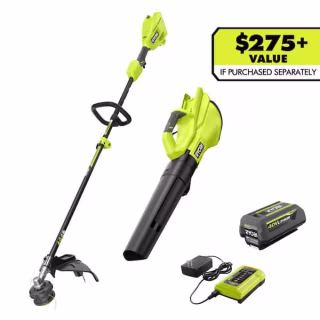 Ryobi 40V Cordless String Trimmer and Blower Combo Kit