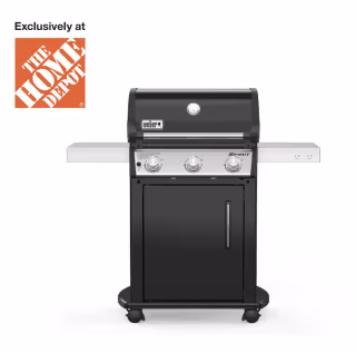 Weber Spirit E-3-Burner Liquid Propane Gas Grill in Black