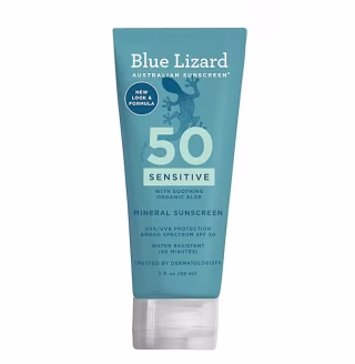 Blue Lizard Sensitive Mineral Sunscreen Lotion SPF 50+