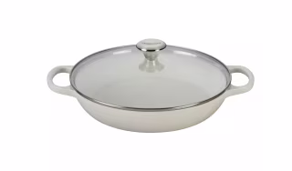Le Creuset Signature Enameled Cast Iron Braiser with Glass Lid
