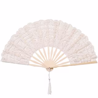 Baebeyond Folding Handheld Embroidered Fan