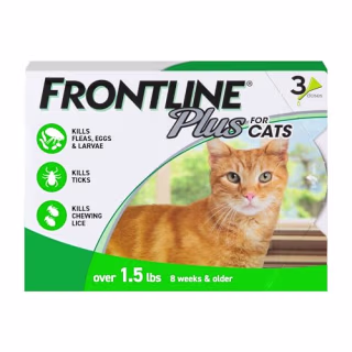 Frontline Plus Flea and Tick Treatment for Cats