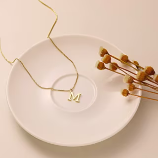 Gold Initial Necklaces