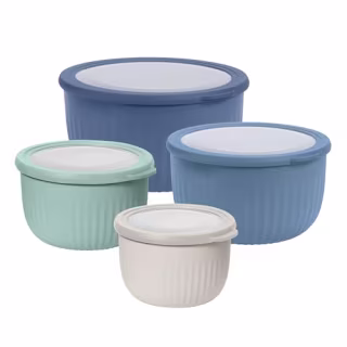 Oggi Prep, Store & Serve Plastic Bowls (Set of 4)