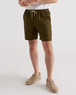 Quince 100% European Linen Drawstring Beach Shorts
