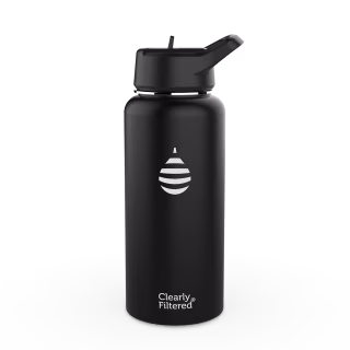 Clearly Filtered Stainless Steel Filtered Water Bottle