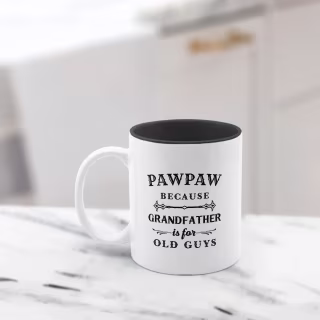 Funny Custom Grandpa Nickname Two-Tone Coffee Mug