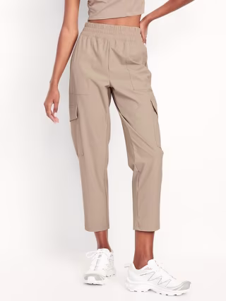 Old Navy High-Waisted SleekTech Cargo Ankle Pants
