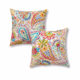 Indoor/Outdoor Reversible Throw Pillow (Set of 2)